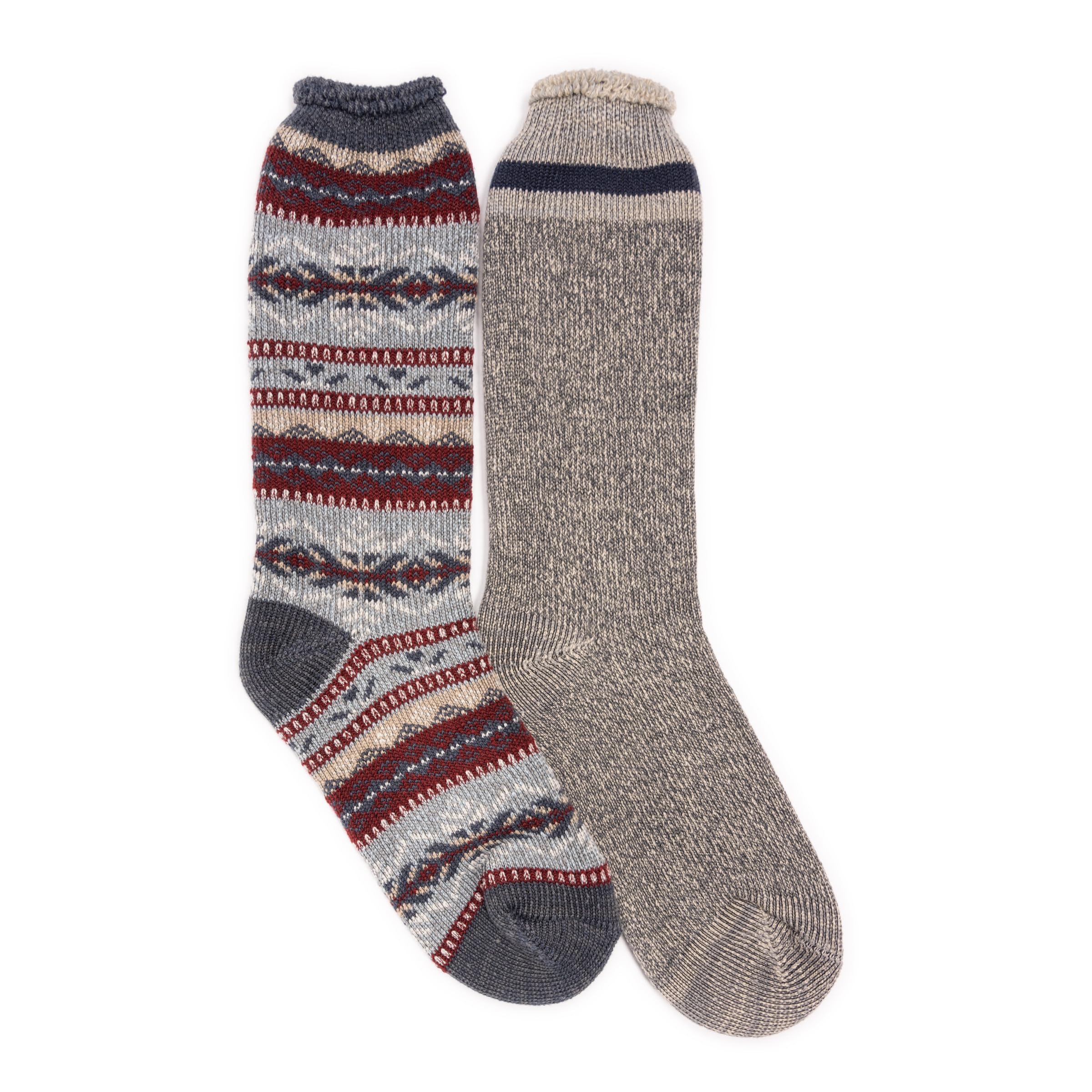 MUK LUKS Skarpety Mężczyźni 2 Pk Heat Retainer Socks