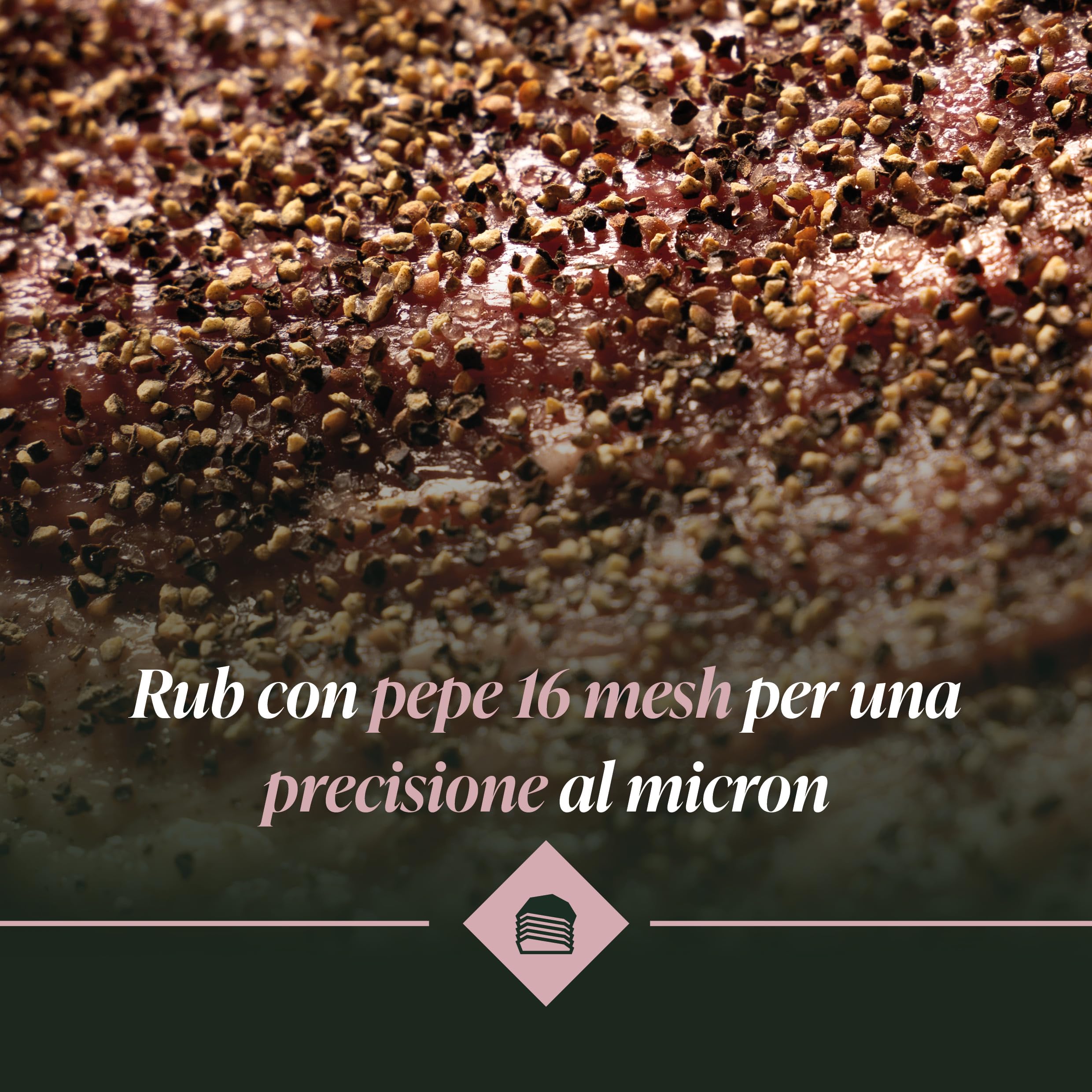BBQ KING - Brisket Rub Envase de 1 kg, Dry Rub BBQ ideal para carne de vacuno, ideal para barbacoas texanas, set de especias para cocina 100% Made in Italy, mezcla técnica para cocción lenta