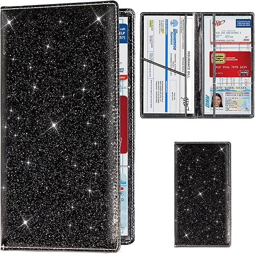 Toursuit - Portadocumentos para matrícula y seguro, organizador de documentos de licencia de vehículo, accesorios para el interior del auto para