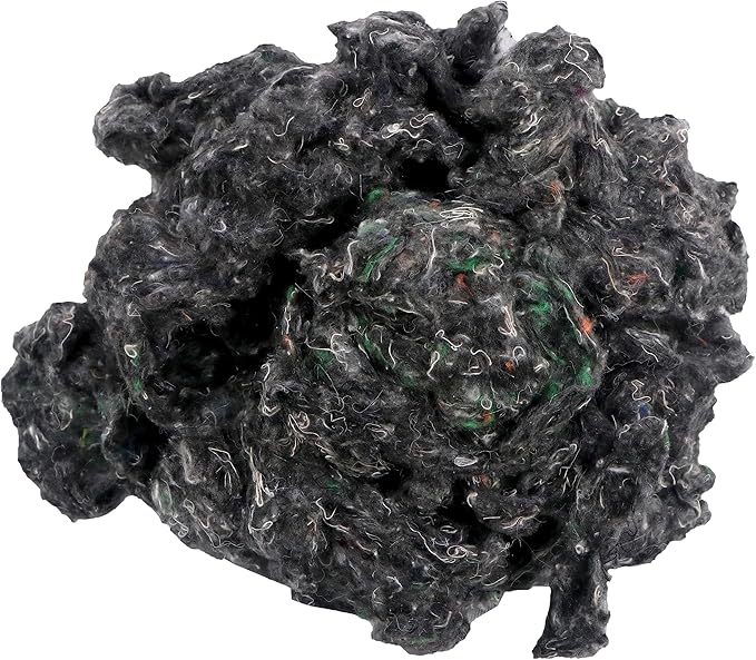 leatherooze Premium Polyester Stuffing,Filling, Black Polyester Fiber