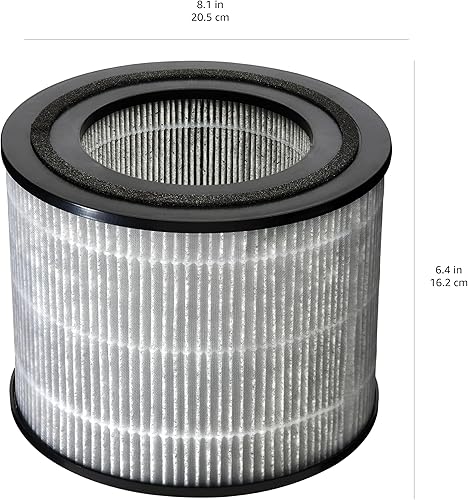 Miniatura 5 de Tienda Basics Filtro de repuesto 3 en 1 para purificador de aire Tienda Basics B0CL993435 (no para otros modelos), cubre hasta 1067 pies cuadrados,