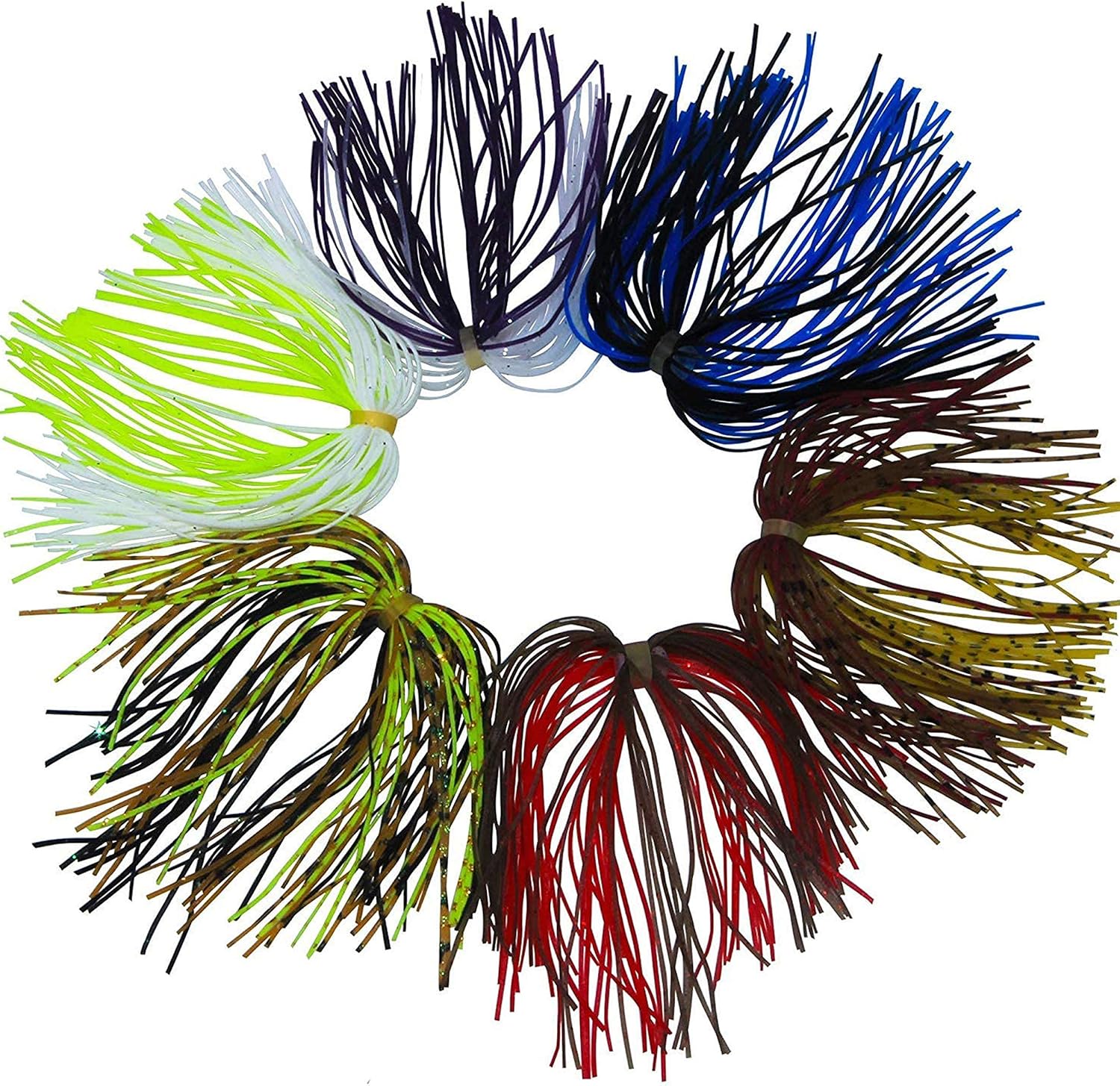 Silicone Spinnerbait Skirts Replacement Jig Skirt, 6/18/30