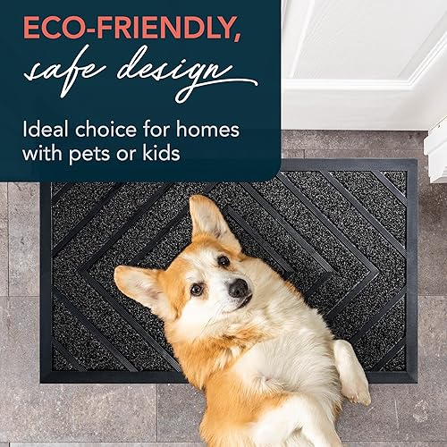 Miniatura 8 de ubdyo Bundle - Tapete para puerta extra duradero de 30 x 18 pulgadas, felpudos de bienvenida, resistentes para puerta delantera, tapetes para