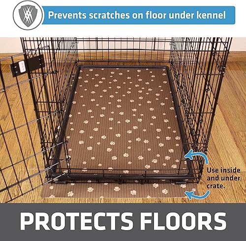 Miniatura 3 de Drymate Forro para jaula de perro, absorbe la orina, impermeable, antideslizante, lavable, almohadilla para orina de cachorro para entrenamiento de