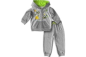 John Deere Baby Boy's Tractor Graphic Hoodie and Jogger Pants Set