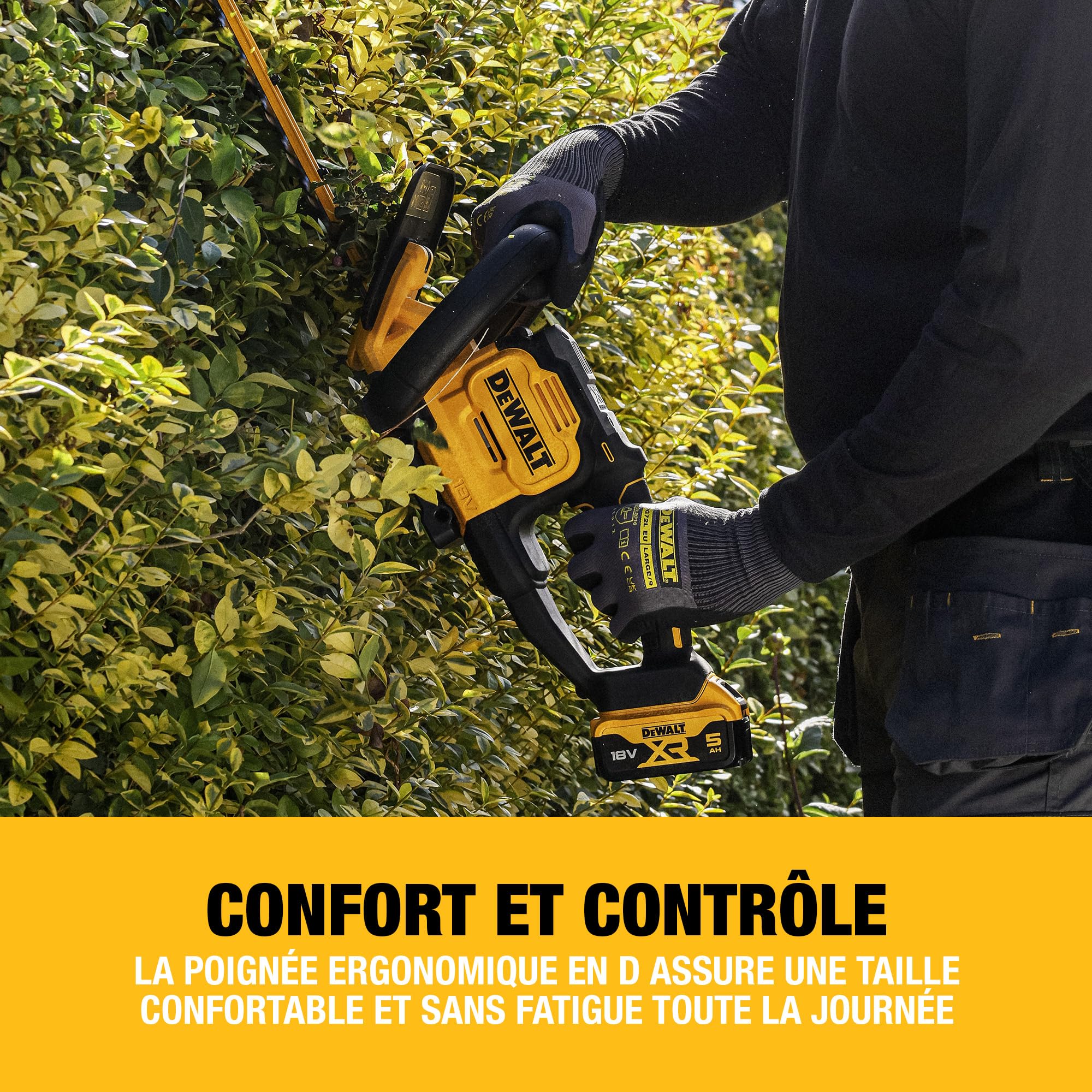 DEWALT Taille-haie 18V XR 60cm, Outil Seul, DCMHT567N-XJ