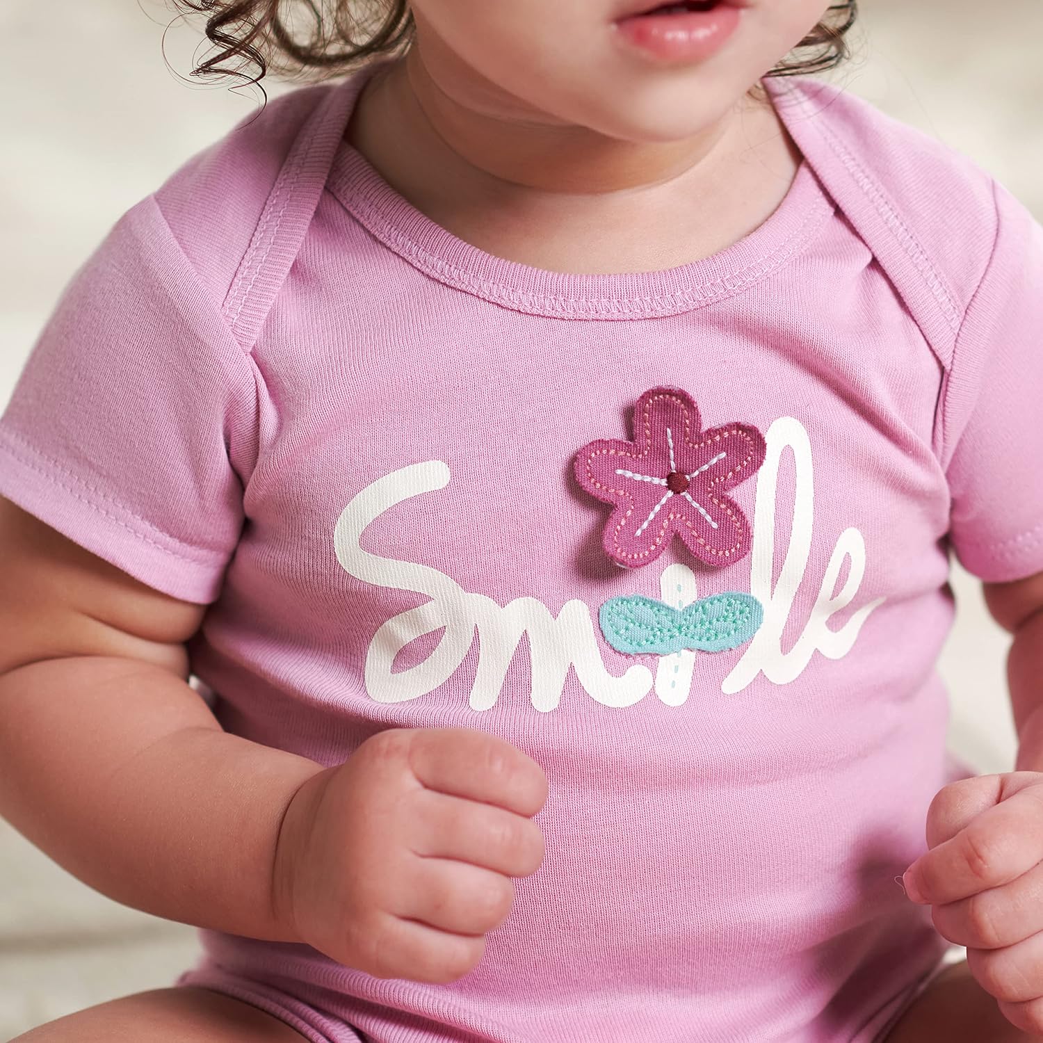 Gerber baby-girls 5-pack Short Sleeve Variety Onesies Bodysuits