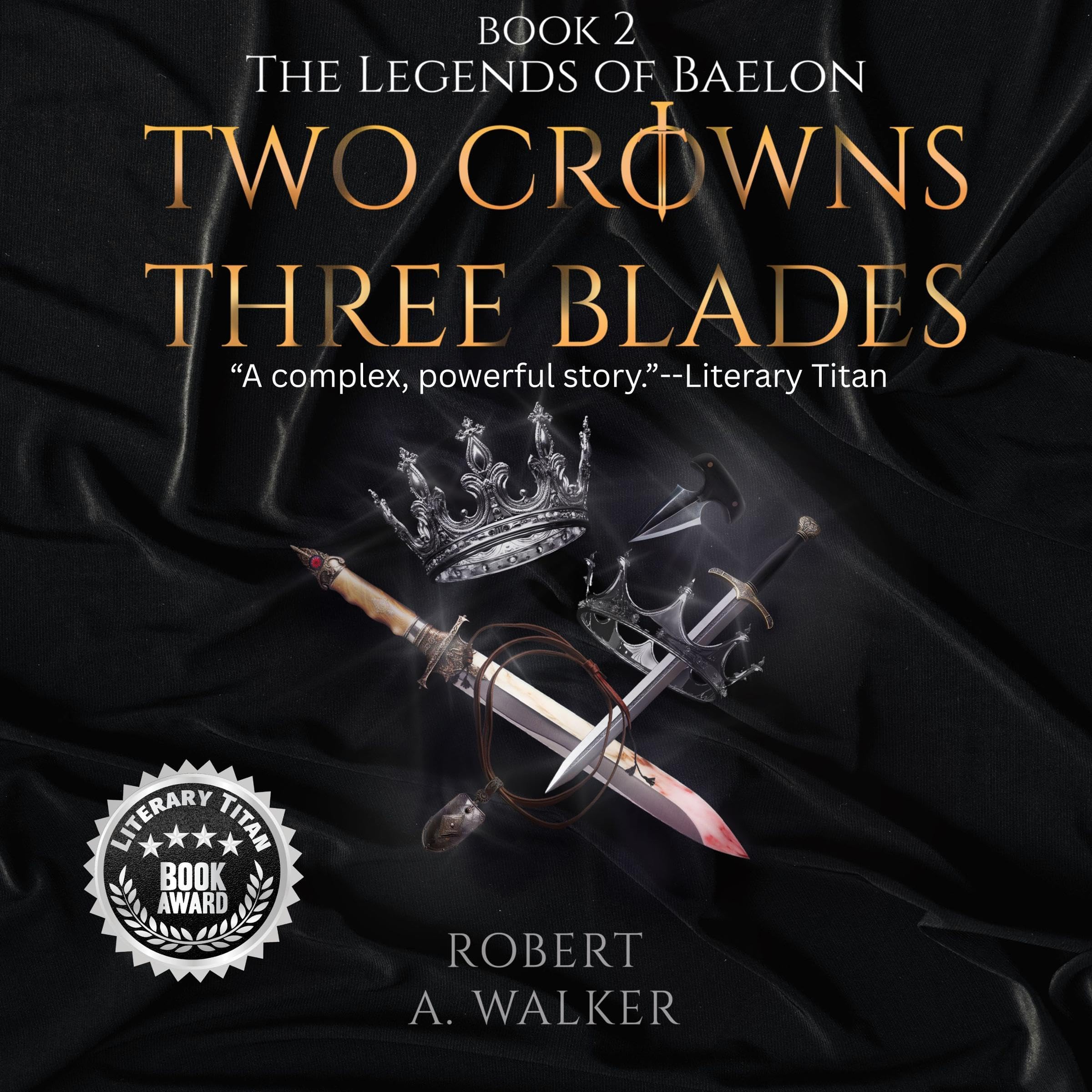 Cover art for Two Crowns, Three Blades