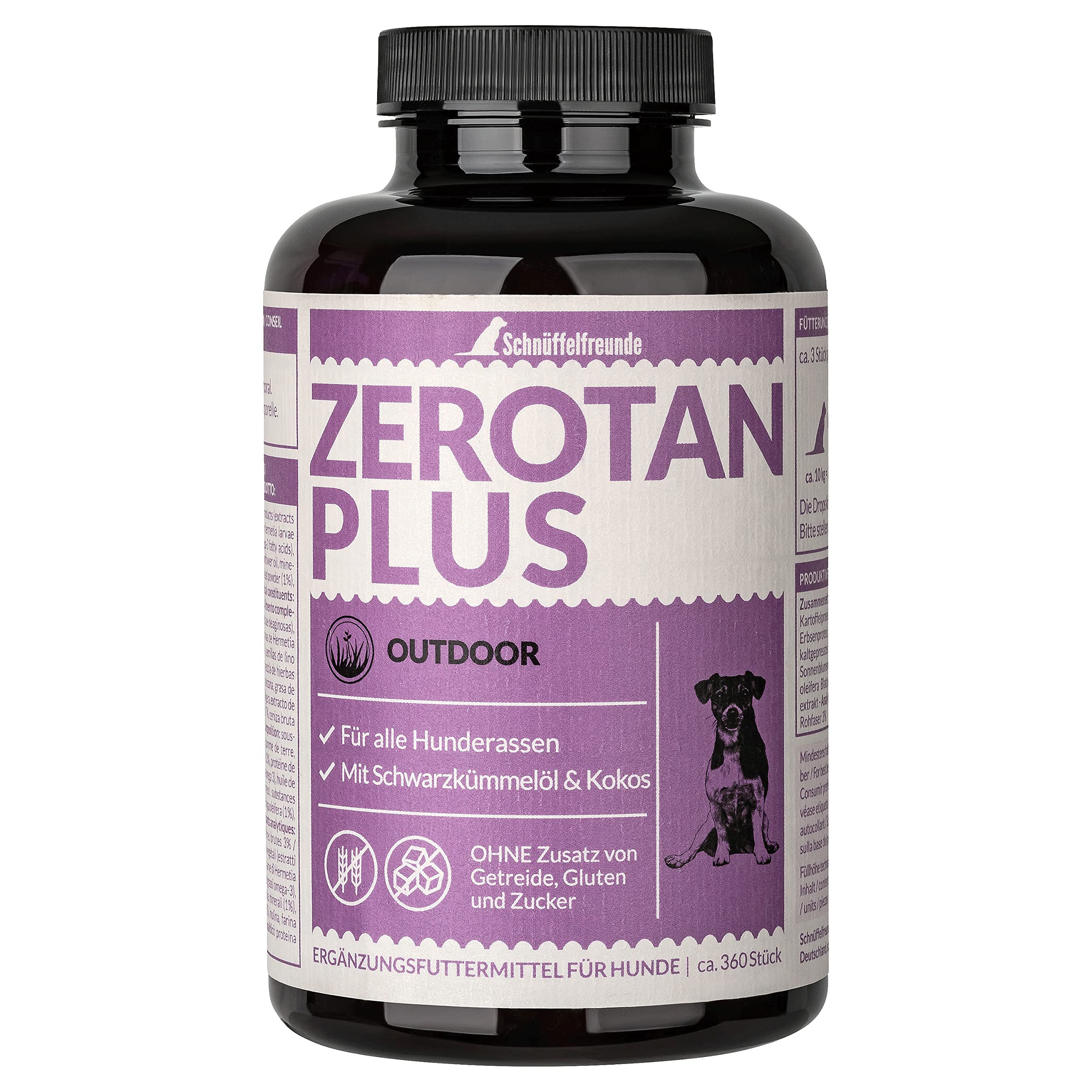 Zerotan Plus I Mit Schwarzkümmelöl und Kokosöl - Snack für Hunde (300g - ca. 360 Stück)