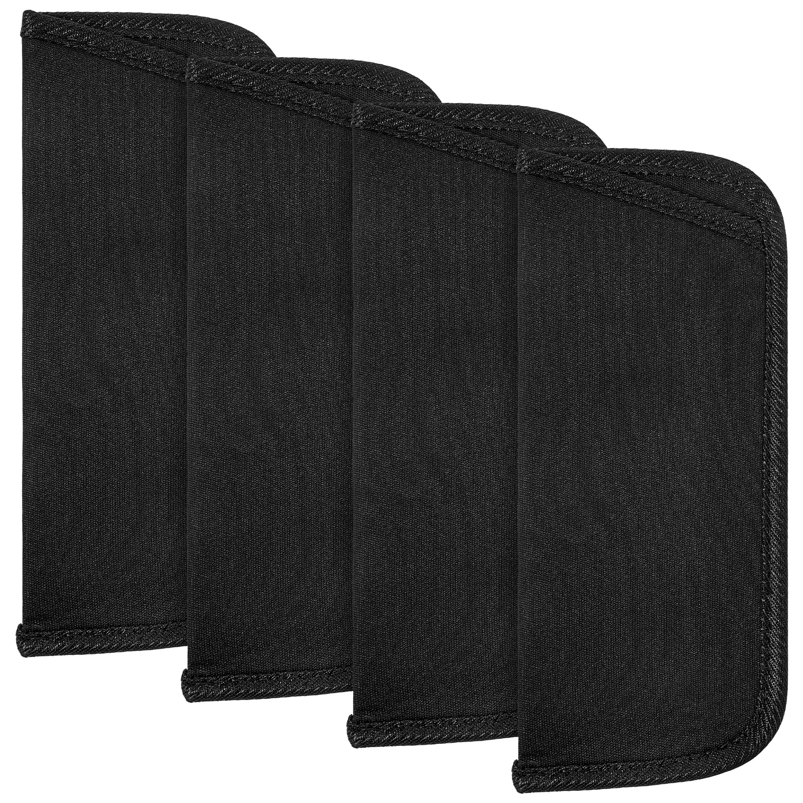 4 sztuki miękkiego etui na okulary, Slip In Eyeglasses Cases, etui na okulary przeciwsłoneczne, etui na okulary, czarny organizer na okulary, etui na okulary do czytania, materiałowy woreczek na