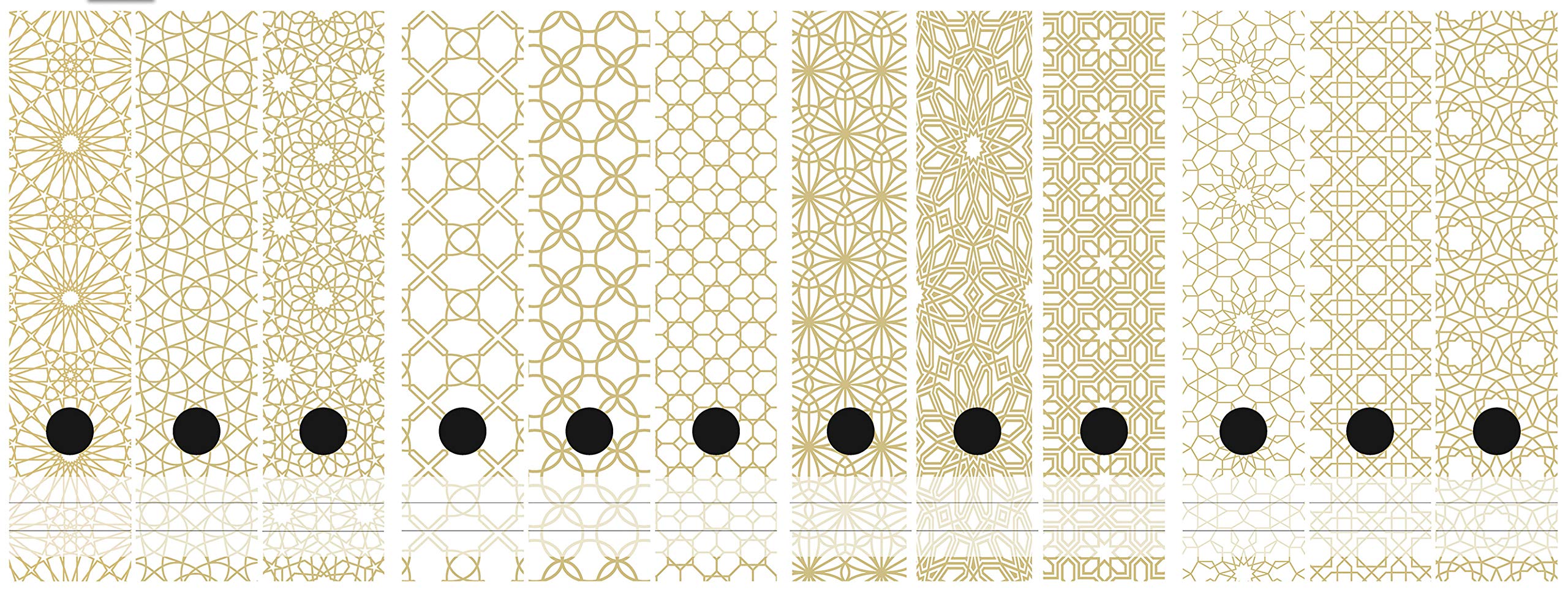 Codiarts Set 12 Etichette Autoadesive Per Raccoglitori - Motivo Orientale Chiaro, 6x30 Cm - Foto 11