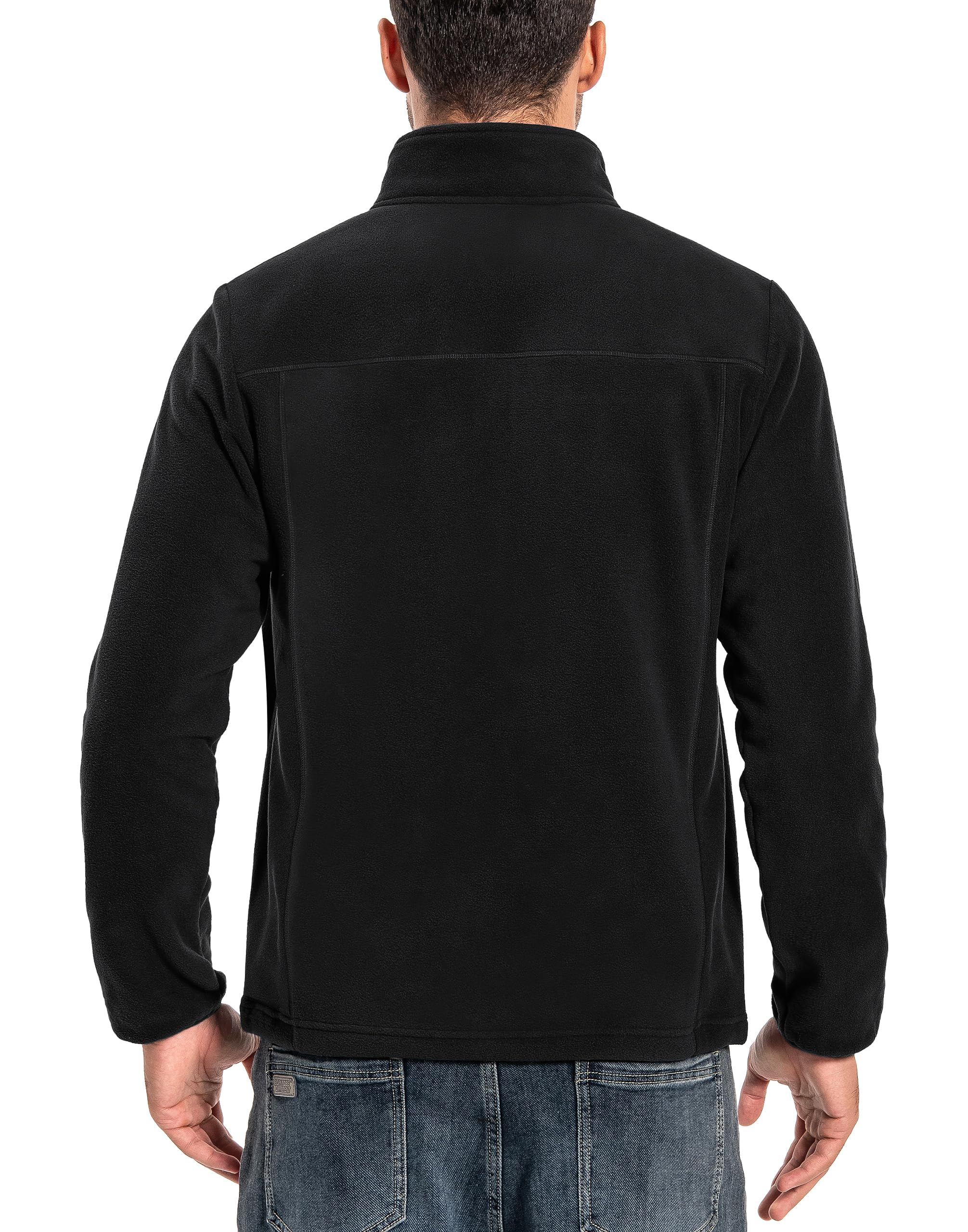 Pioneer Camp Veste polaire pour homme - Fermeture éclair intégrale - Légère, coupe-vent - Avec fermeture éclair