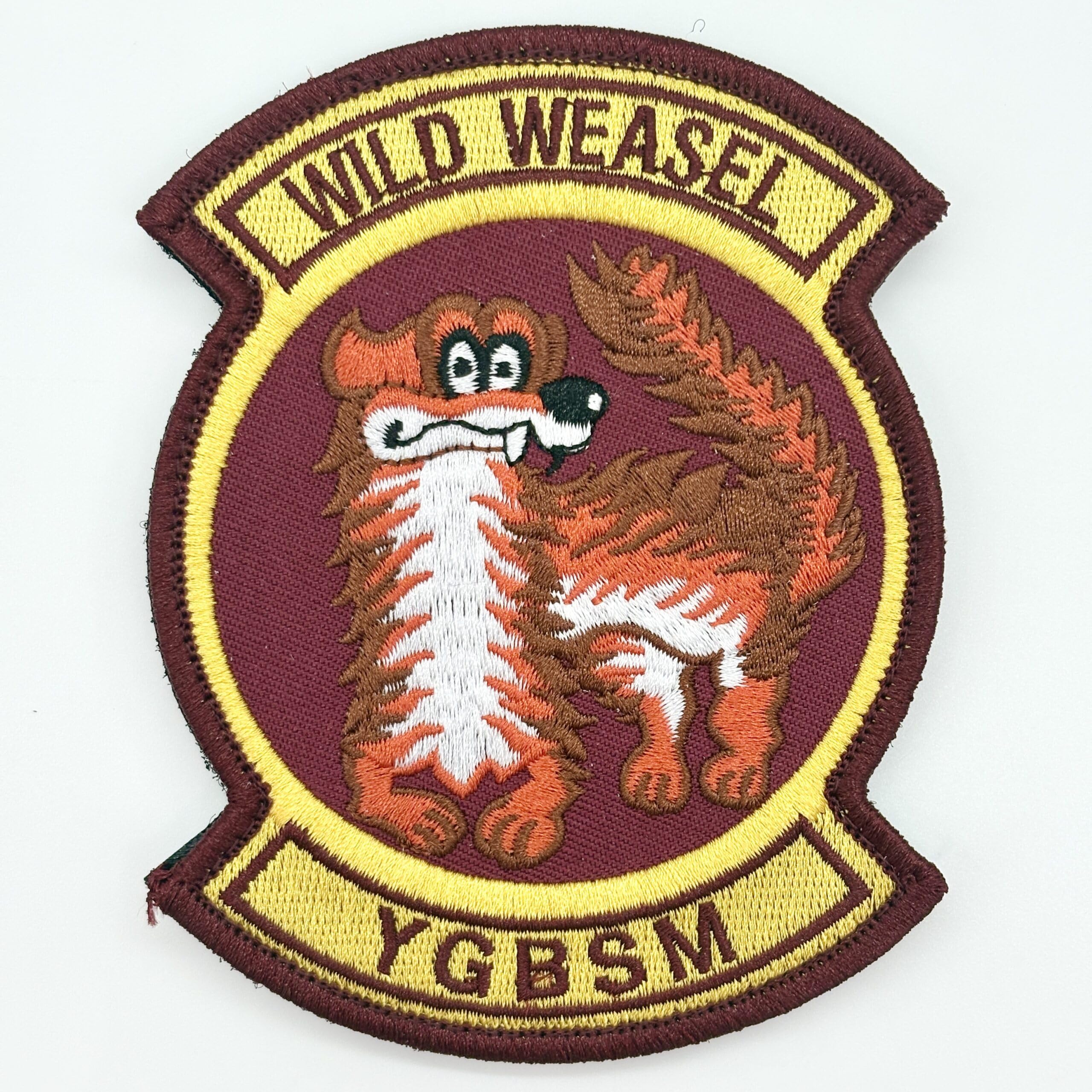 WIDOW WEASEL YGBSM PVC パッチ Amazon.com: Wild Weasels YGBSM Patch– with Hook and Loop, 4.5