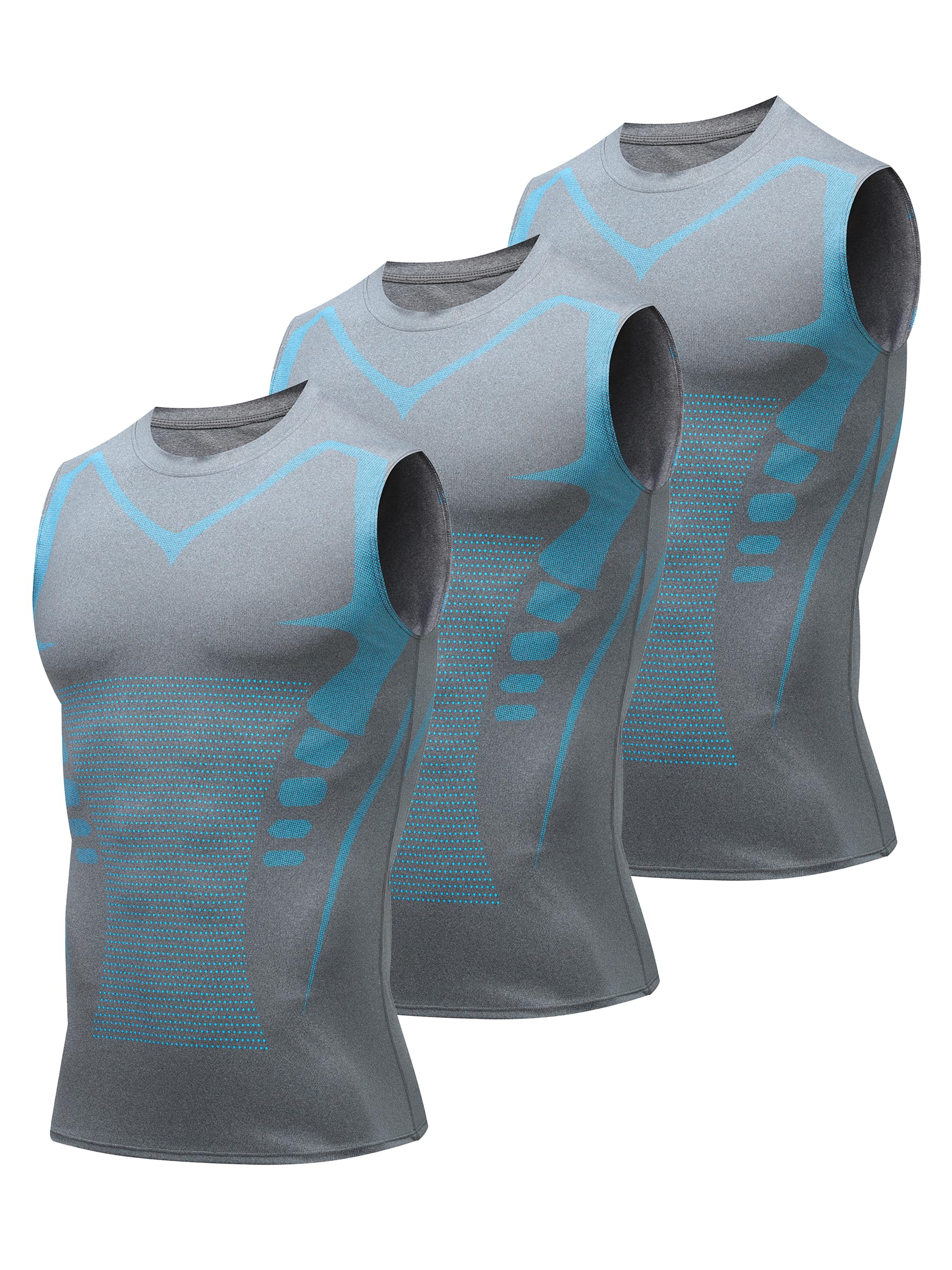 Mens Tank Tops,Sport Running Dry Fit Gym Shirt, Wicking Athletic Mesh Breathable Muscle Tee Workout Sleeveless Shirts