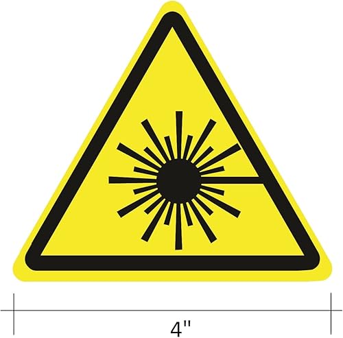Miniatura 5 de Calcomanías de seguridad ISO (paquete de 5 calcomanías), 4 x 4 pulgadas, calcomanías para ventanas, automóviles, cajas, contenedores, equipos