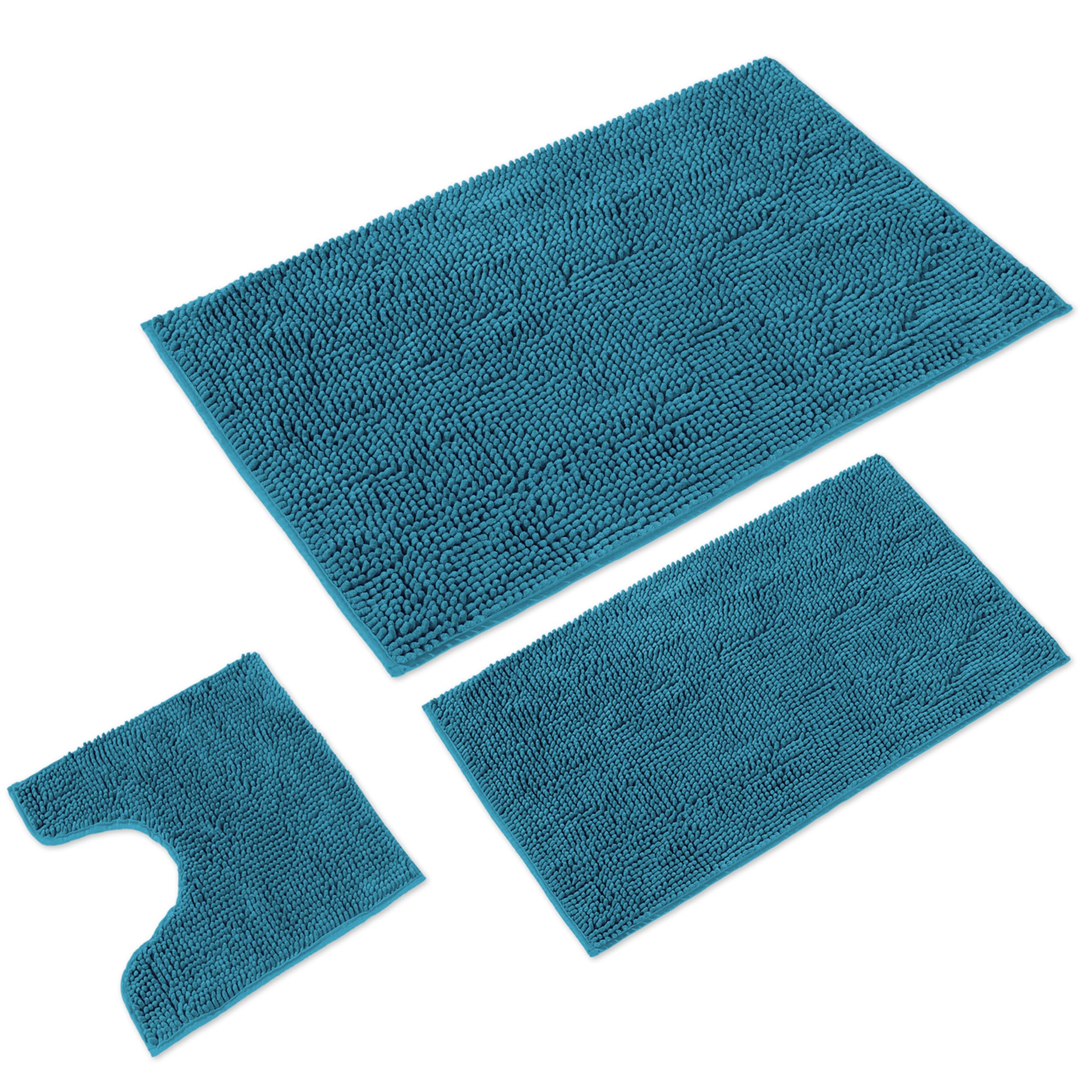 WohnDirect Alfombra Baño Petrolo 45x45cm • Alfombrilla baño Antideslizante y Lavable • Cómoda Y Súper Absorbente — view 98