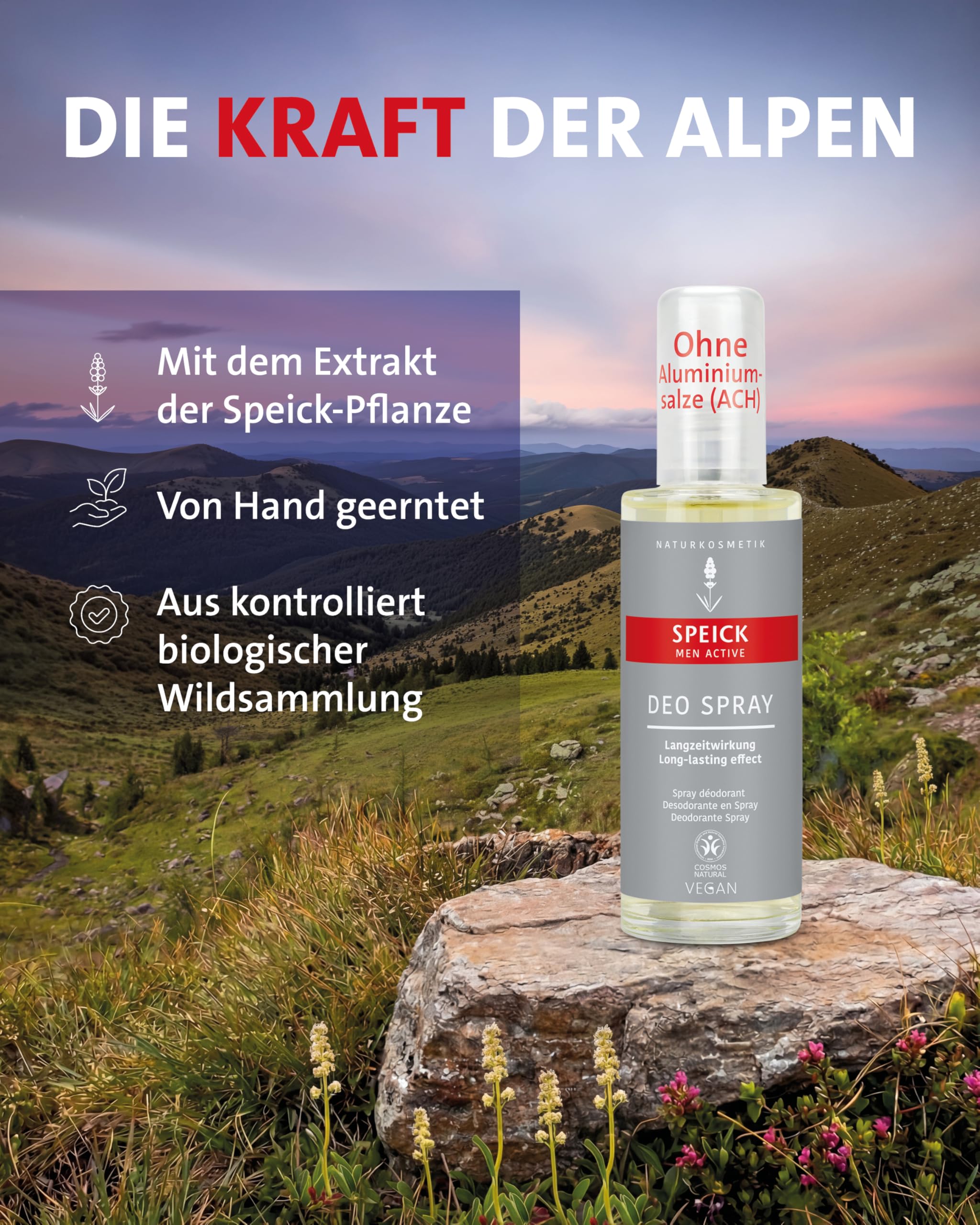 5x Speick Men Active Deo Spray 5x 75 ml