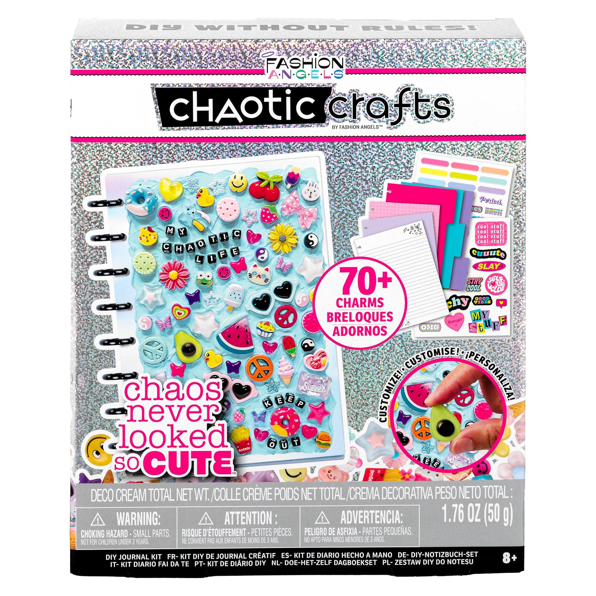 Basic Fun Fashion Angels Kit DIY Diario Creativo Chaotic Crafts, +8 años