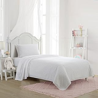 Laura Ashley Kids - Full Sheets, Soft Wrinkle-Resistant Toddler Bedding Set, Fun & Whimsical Bedroom Decor (Confetti Pink, Full)