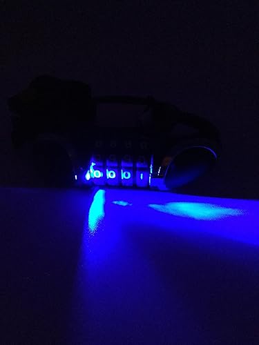 Miniatura 2 de Bikes on Hikes - Cable de bloqueo de bicicleta, cadena de bicicleta, luz LED, cable de bicicleta básico autoenrollable, combinación reiniciable,