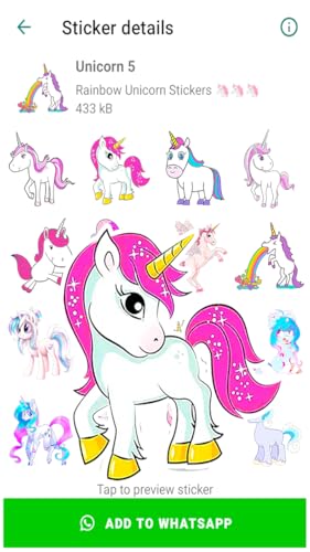 Unicorn Stickers For Whats App