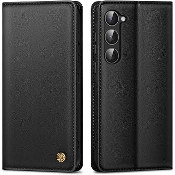 AIMOYU Mobile Phone Case for Samsung Galaxy S23 Premium Leather Protective Case for Samsung S23 Wallet Card Slot Stand Function Foldable Flip Case for Galaxy S23 Case