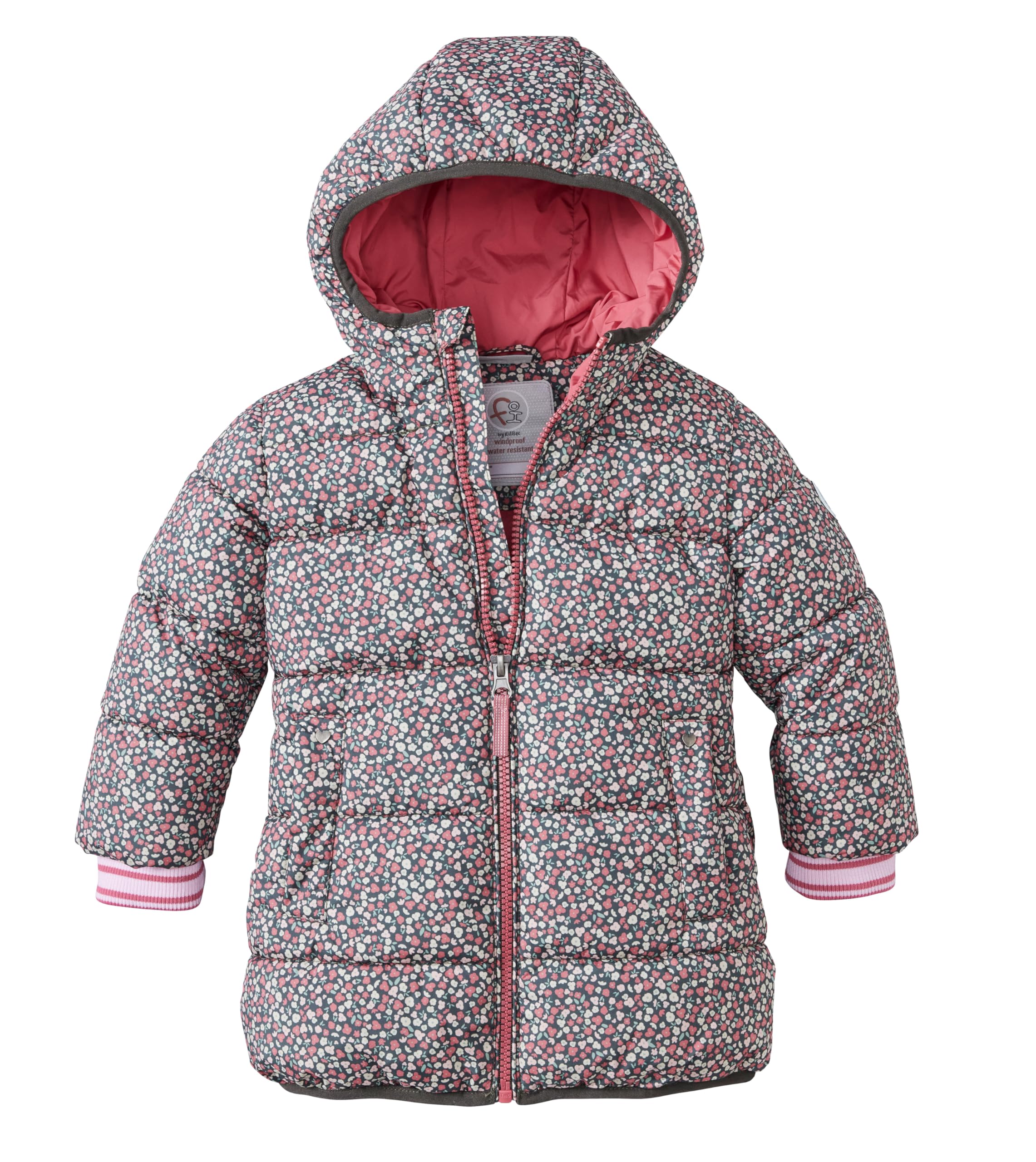 Killtec Unisex Baby Winterjacke mit Kapuze Fiow 61 Mns Prk Steppmantel