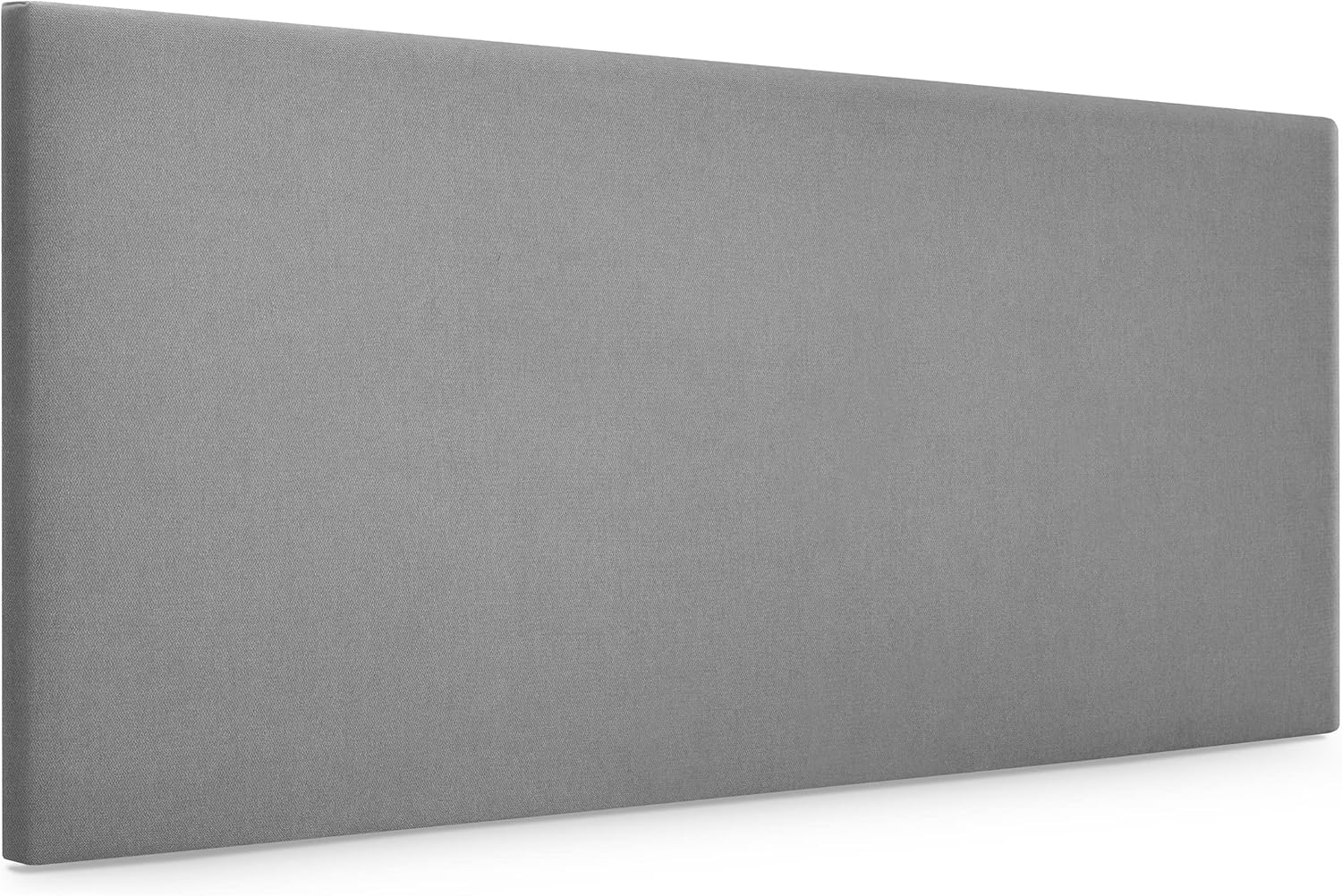 DHOME Cabecero de Polipiel o Tela AQUALINE Liso cabeceros Cabezal tapizado Cama Lujo (Tela Gris, 110cm (Camas 80/90/105))
