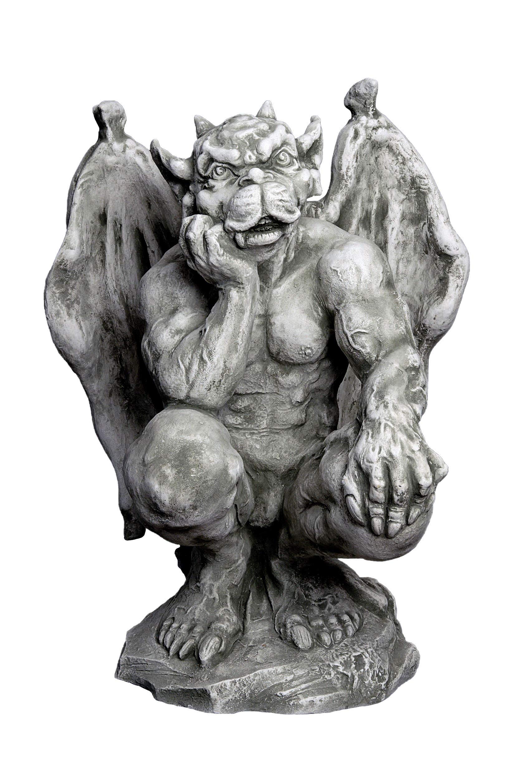 gartendekoparadies.de Statue énorme Massive gargouille Gardien en Pierre reconstituée, résistant au Gel