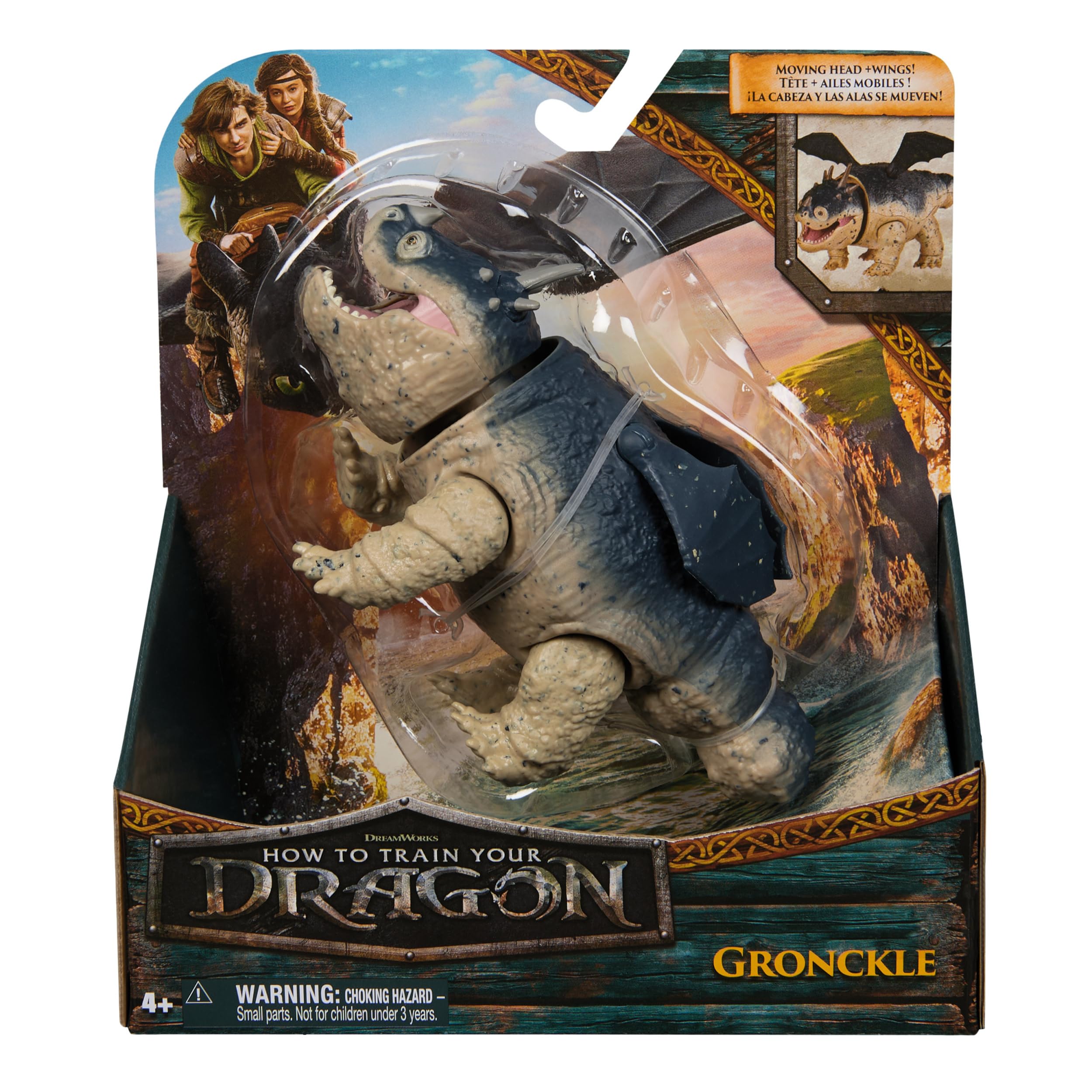 DreamWorks Dragons How To Train Your Dragon, Gronkio, Drago da 13 cm, Giocattoli per Bambini, 4+ Anni