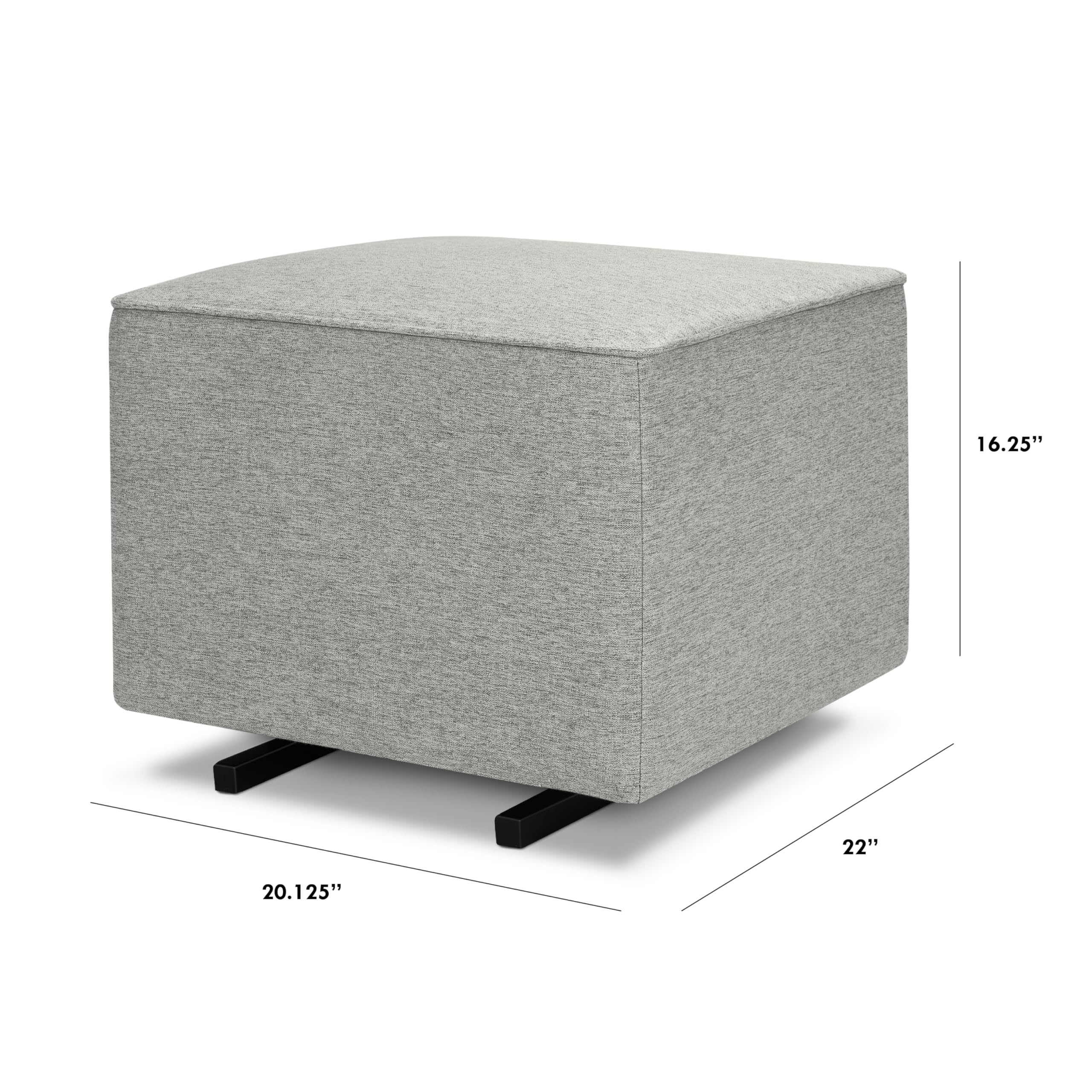 Amazon.com: Davinci Universal Gliding Ottoman in Frost Grey