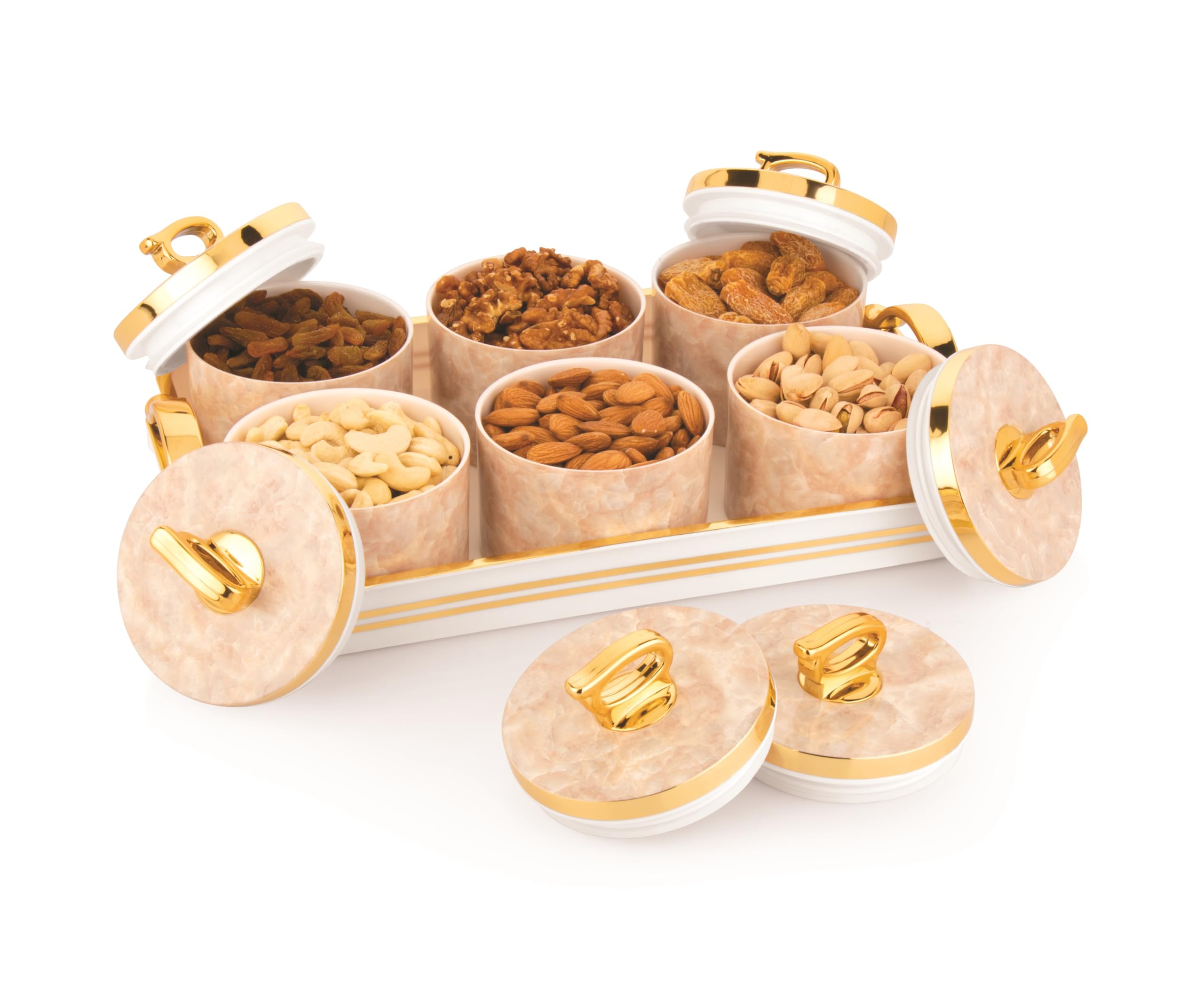 See full amazon price history chart for Nabhya Bella Rose 6pc Multipurpose Airtight Dry Fruit Containers Set With Lid & Serving Tray, Plastic Storage Box I Gifting Set I (Pink, Pack of 6) Nabhya Bella Rose 6pc Multipurpose Airtight Dry Fruit Containers Set With Lid & Serving Tray, Plastic Storage Box I Gifting Set I (Pink, Pack of 6) (B0DCZY3Z7D) Amazon Price History, Amazon Price Tracker