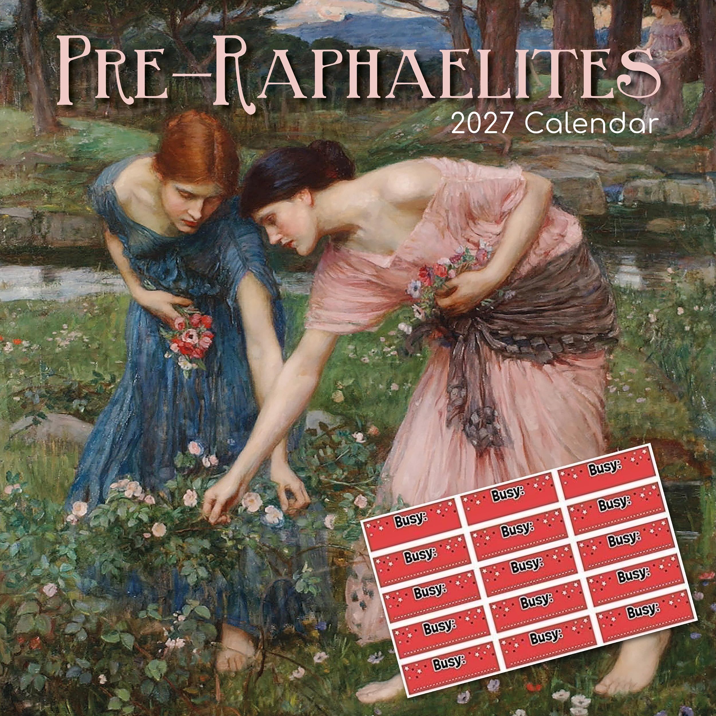 TGSC | Pre-Raphaelites 2027 Calendar with Stickers | Home & Office Planner