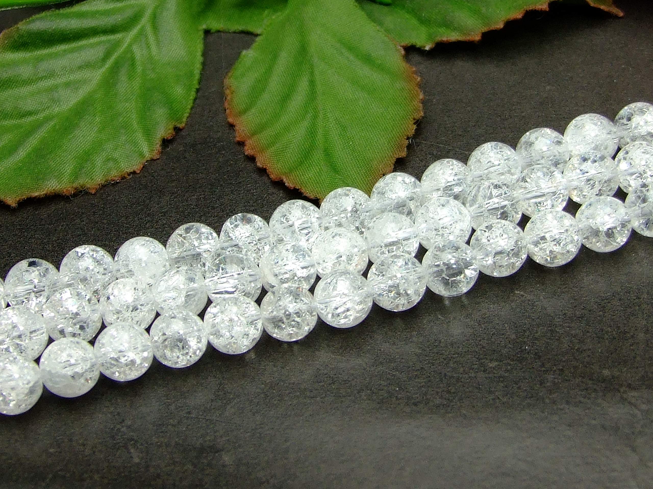 Amazon | g3-1642D 8mm A 爆裂水晶 クラッククォーツ クラック