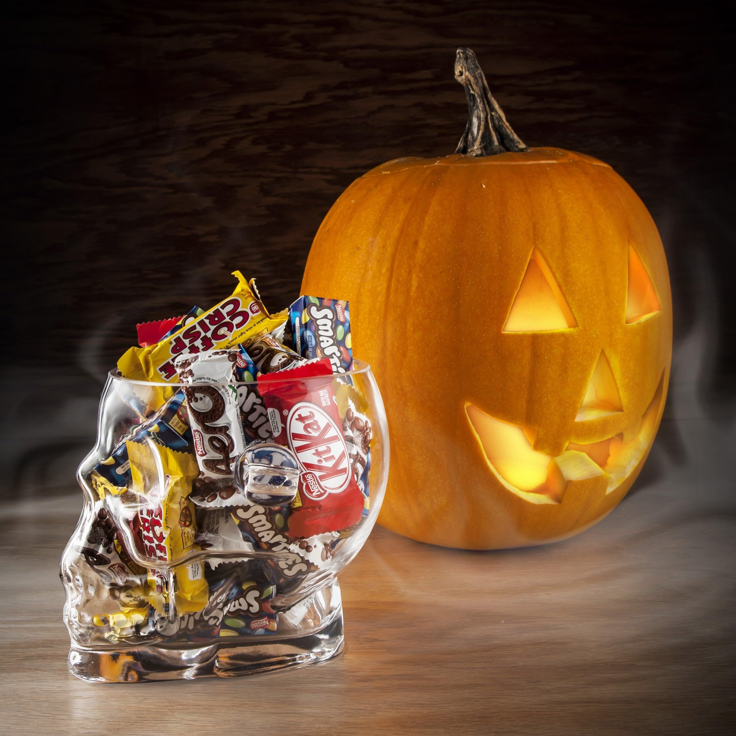 FINAL TOUCH Brain Freeze Skull Ice Bucket | Neuheit, Schädelkopf-Form, Glas