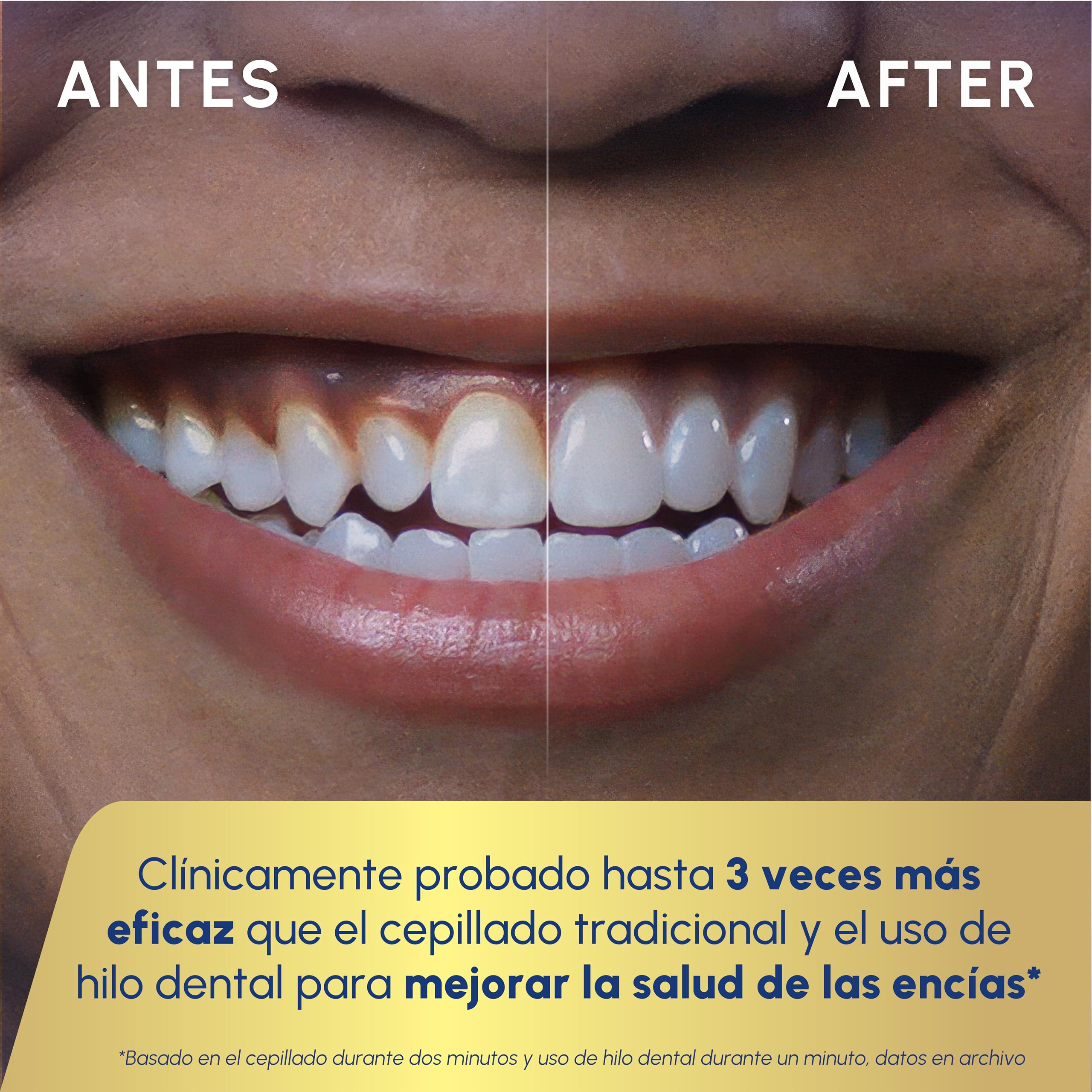Waterpik Sensonic Complete Care - Juego de hilo dental y cepillo de dientes eléctrico recargable, CC-04, color blanco