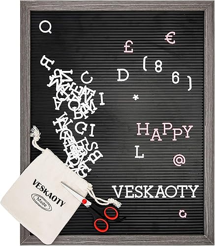 Tablero de letras de plástico con letras, números y símbolos de 34 pulgadas, 1 pulgada, 1.5 pulgadas, tablero de mensajes intercambiables de 16 x 20