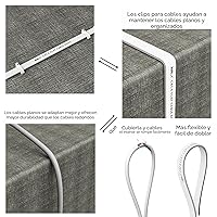 Vista 5 de Cable Ethernet Cat 6 de 50 pies, para exteriores e interiores de 10 Gbps compatible con red Cat7, cables de conexión LAN RJ45 de Internet, cable