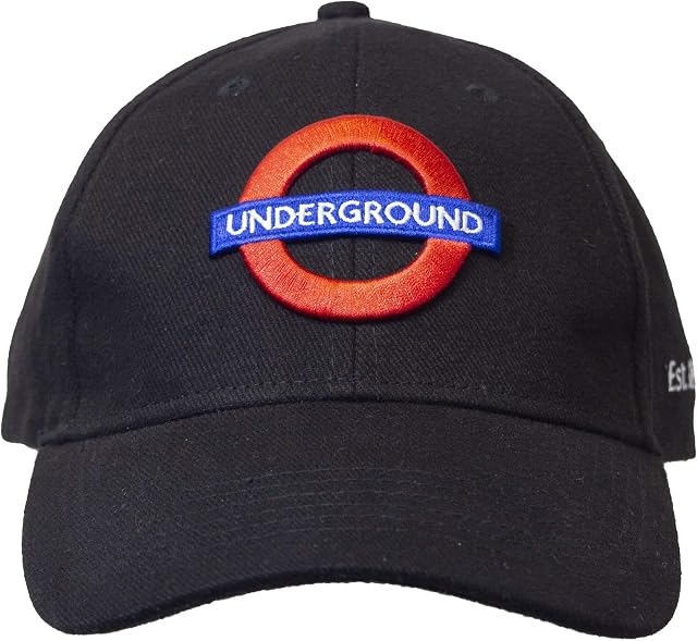 GWCC Licensed Unisex London Underground Baseball Cap Black