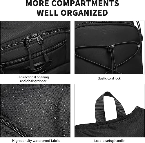 Miniatura 9 de Mochila de hidratación ligera Wotony con vejiga de agua de 2L O 3L para ciclismo, senderismo, rave - Mochila de agua para hombres y mujeres