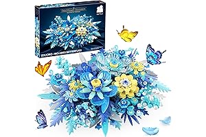 Flowers Building Set, Botanical Collection Lego Kits for Adults to Build
