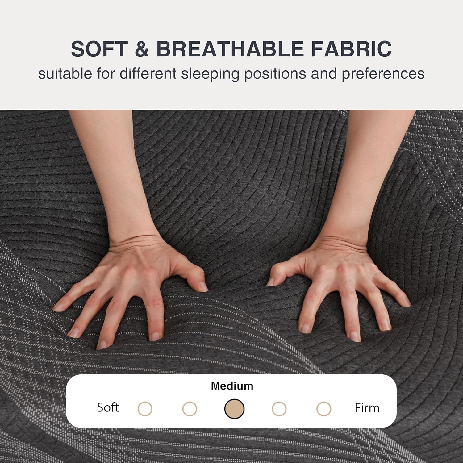 King Size Mattress, 14 Inch Gel Memory Foam, Cooling & Back Pain Relief, CertiPUR-US Certified, Fiberglass Free, Foam Made in USA, Medium - Image 7