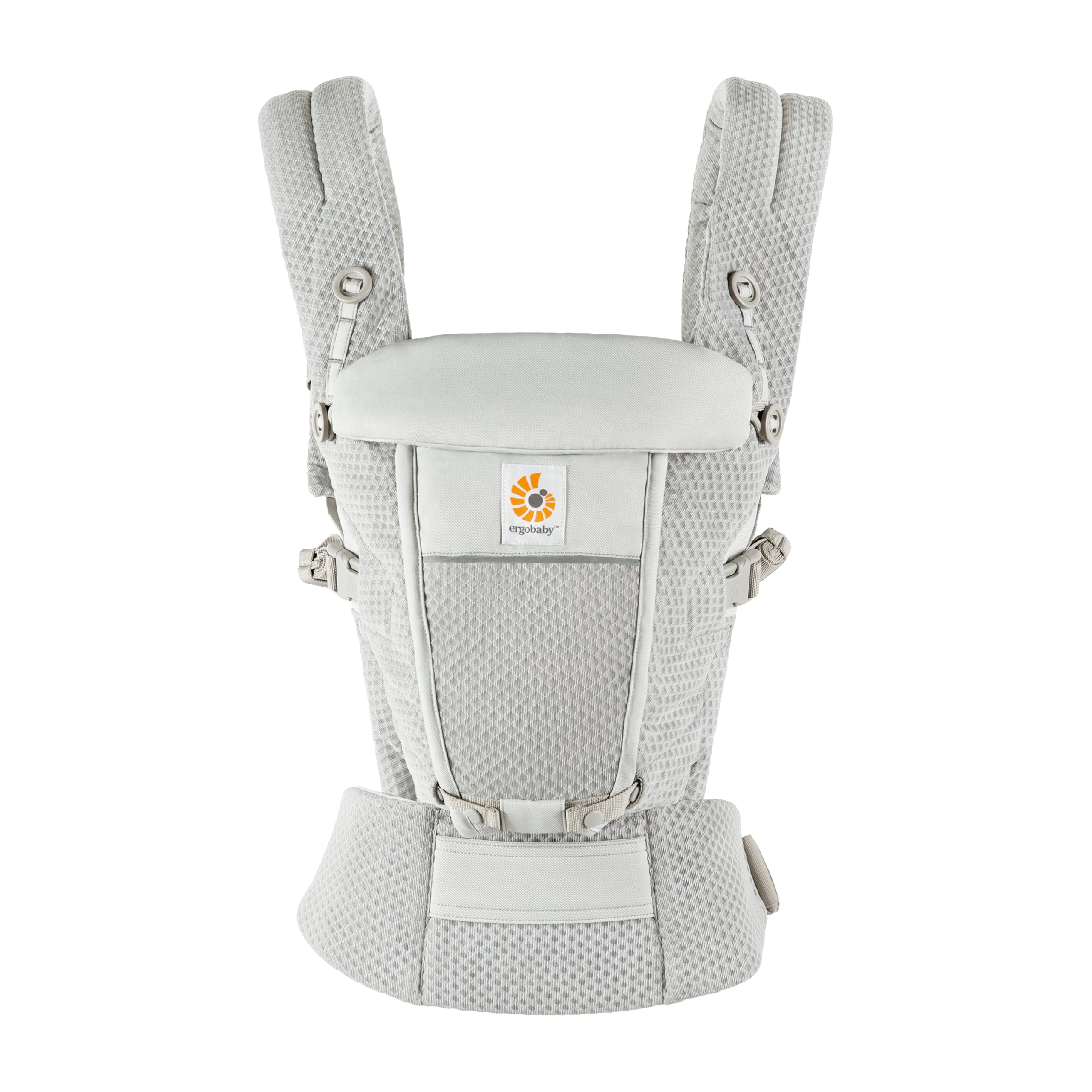 Ergobaby Adapt Babytrage – 3-Positionen, SoftFlex Mesh, Pearl Grey