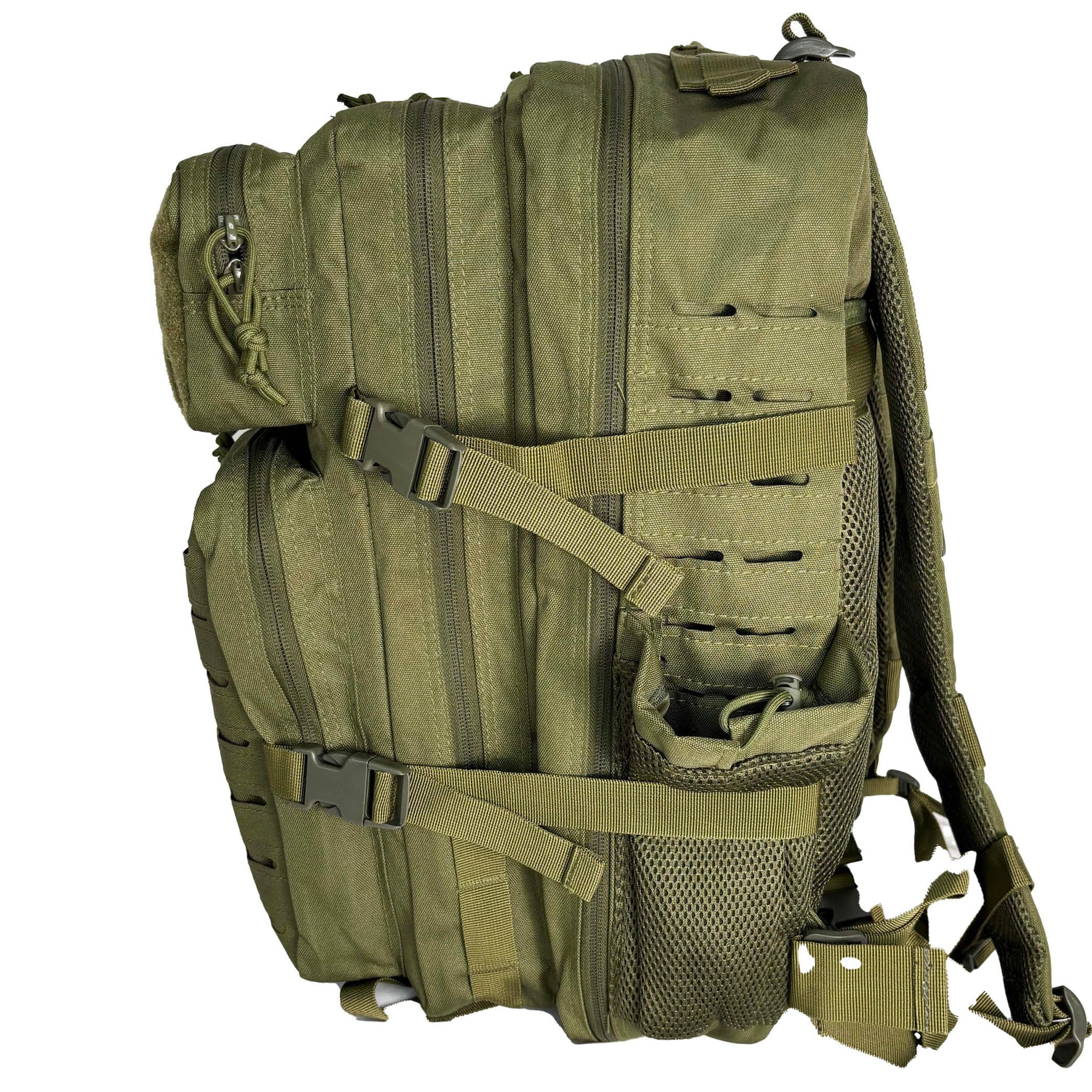 Plecak taktyczny, duży, 45 l, dla policji, ochrony, na kemping, wędrówki, do aktywności na świeżym powietrzu, polowania, survivalu, trekkingu, fitnessu – plecak wojskowy MOLLE z kieszenią