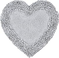 Vista 16 de Better Trends Alfombras en forma de corazón de 30 pulgadas, 100% algodón, suave, antideslizante, lavables, absorbentes de agua, para la entrada