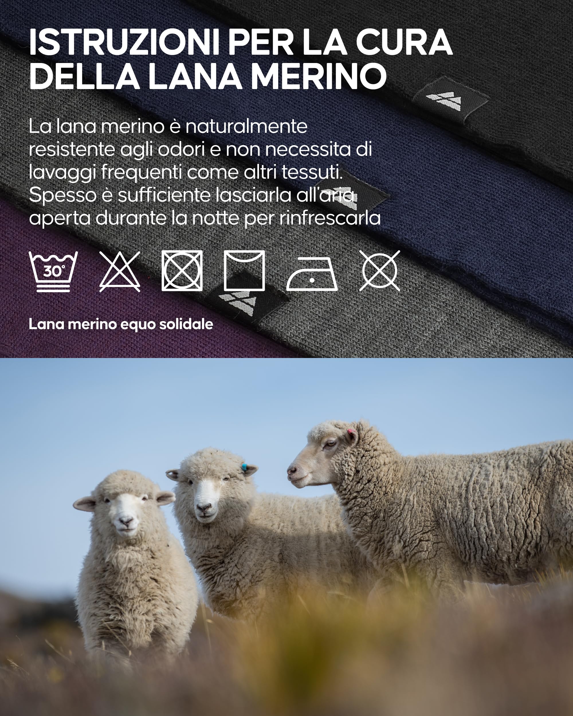 DANISH ENDURANCE Fascia per Capelli in Lana Merino, Fasce Capelli Donna e Uomo, Funzionale, Ideale per il Freddo e all'Aperto, Unisex, 1 o 2 Pezzi