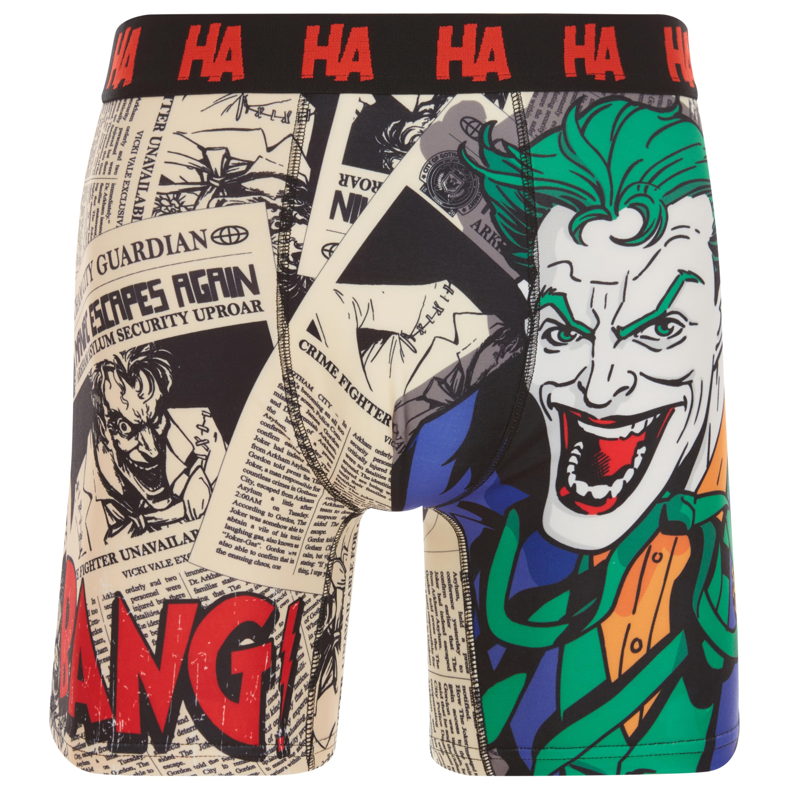 COCO BRANDSThe Joker Men's Boxer Briefs - No Fly, Anti-Chafing Stitching, Comfort Shaped/Cotton Lined Crotch