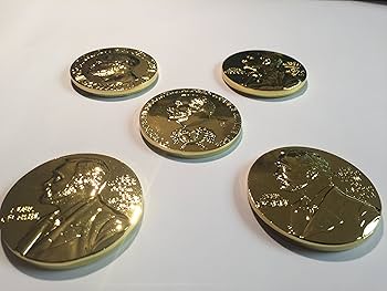 【新品】ノーベル物理学・化学賞 レプリカメダル　1:1復刻　専用ケーズ付き 新品】ノーベル物理学・化学賞 レプリカメダル 1:1復刻 専用