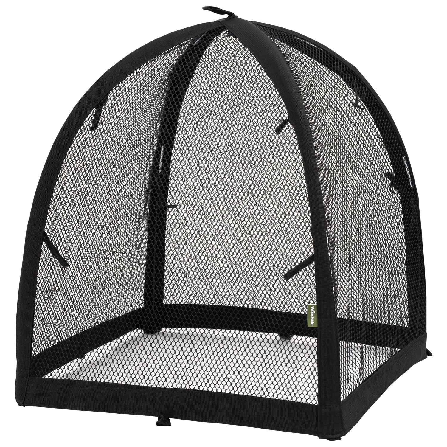 Woodside Black Garden Mesh Plant Cover Dome – Protective Cloche Netting For Seedlings, Herbs & Vegetables – Pest, Bird & Pet Guard (Small)