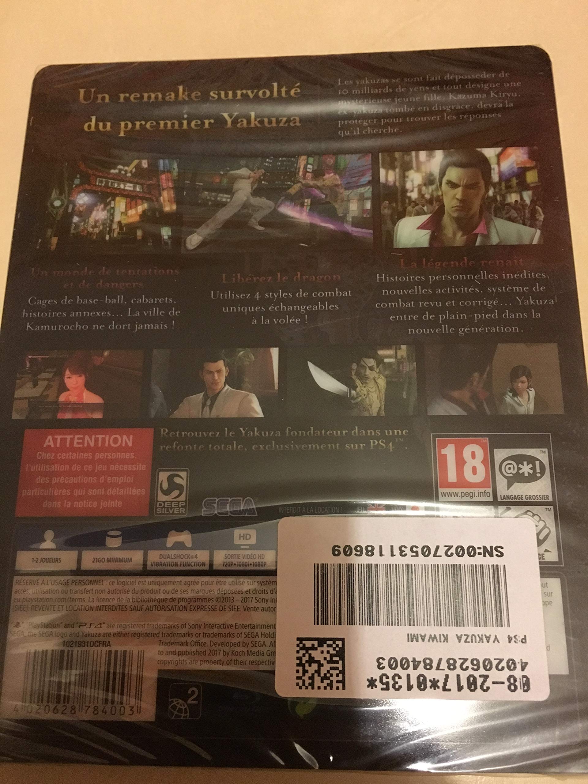 Yakuza Kiwami PS4 Steelbook Edition (wie neu) (Gebraucht) in Riehen für